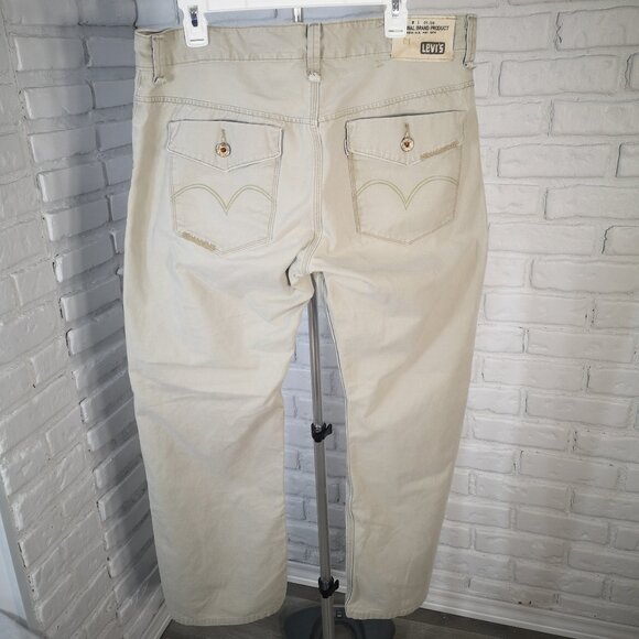 Vintage Levi's Tab Twills Slim Straight Men's Size 36/32 Tan Lot# 331-6059 Jeans - Picture 2 of 16